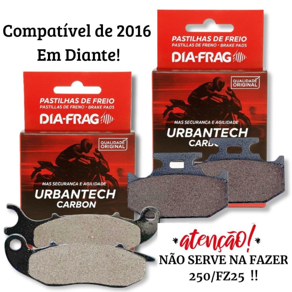 Kit Pastilhas de Freio Crosser 150 Abs / Lander 250 Abs Diafrag