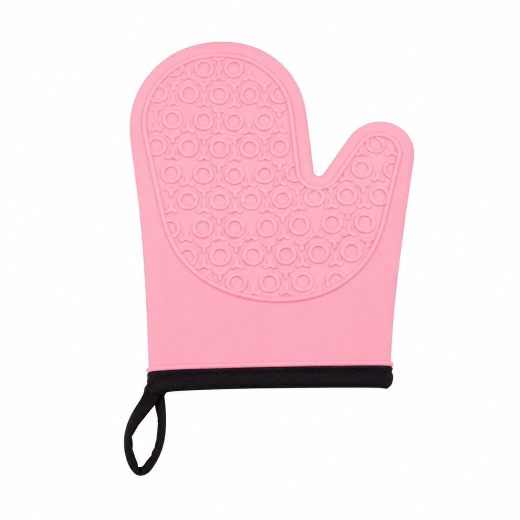 Luva Com Forro Algodão 22x18cm Rosa Belakaza