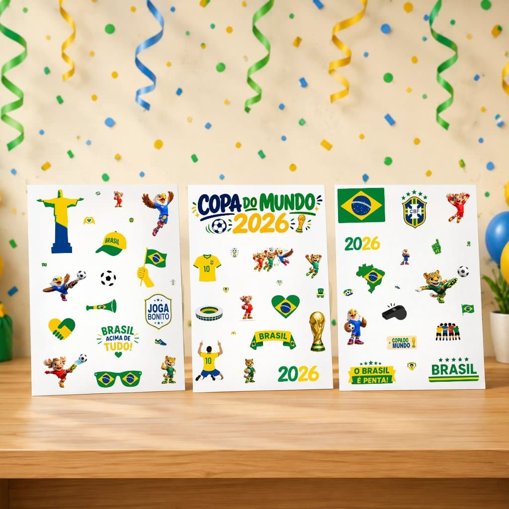 Adesivos Decorativos Tema Copa - Em vinil