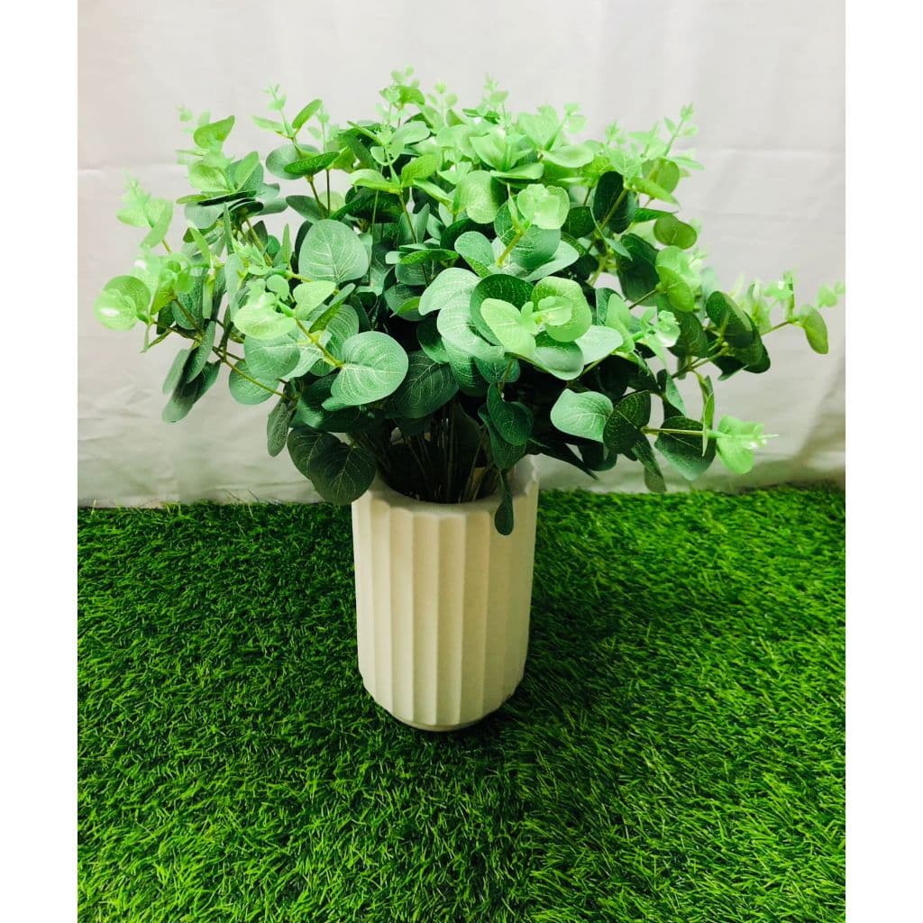 Eucalipto Artificial Buque - 50cm Folhagem Realista Em Tecido Perfeito