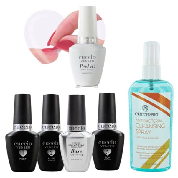 KIT PROFISSIONAL ESMALTAÇÃO EM GEL CUCCIO COM BASE UNIVERSAL