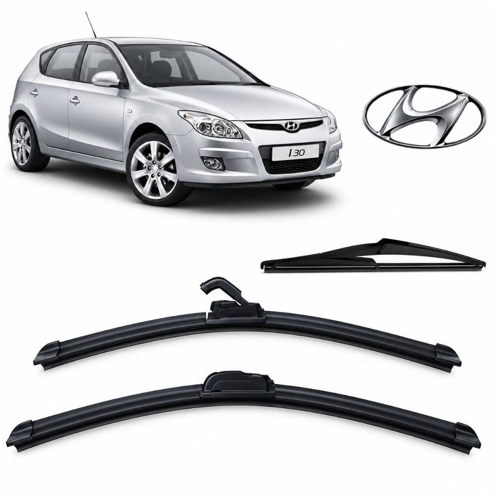 Kit 3 Palhetas Limpador de Pàrabria Silicone Chuva Hyundai I30 Ix35