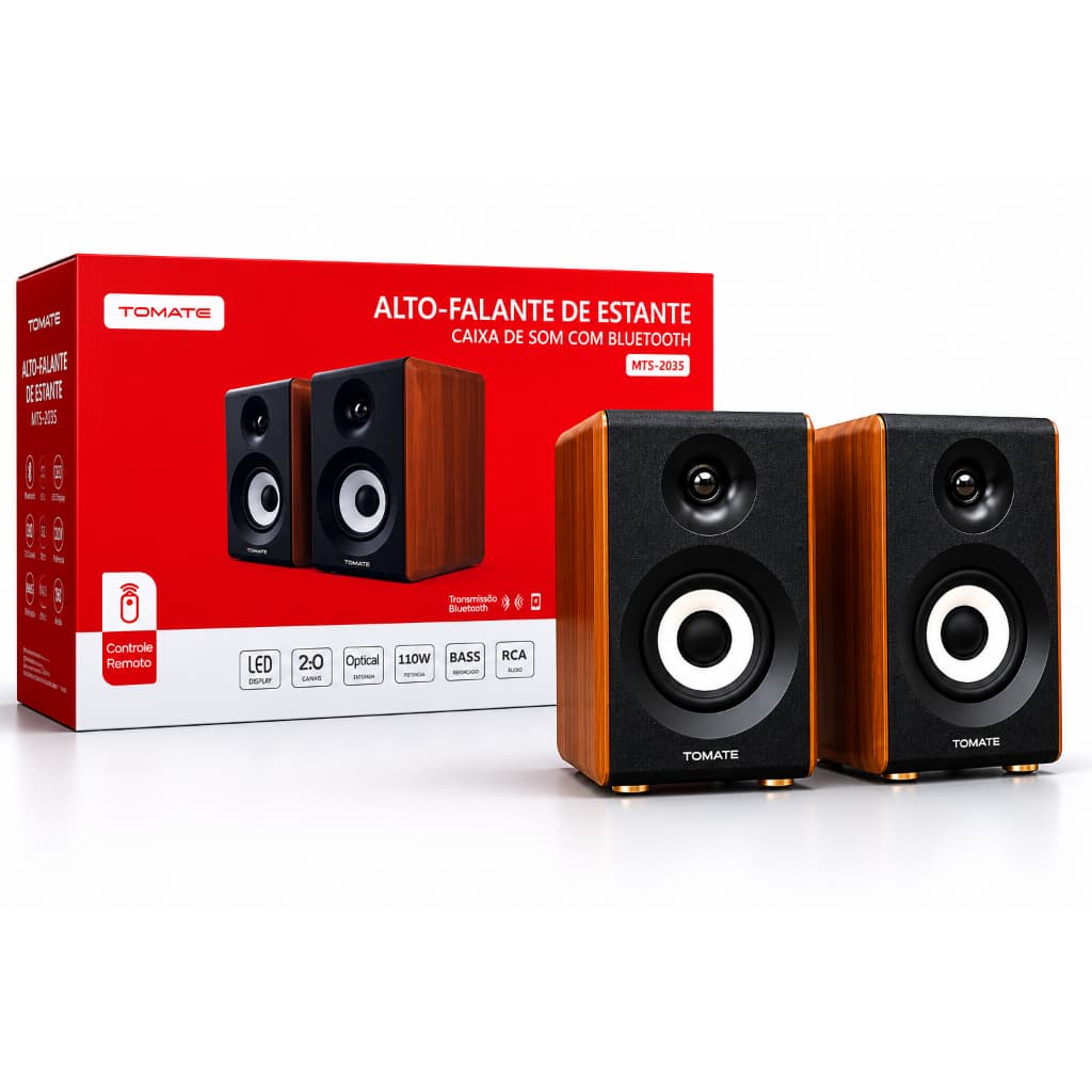 Caixa De Som Tomate Mts-2035 110w Rms 2.0 Bluetooth Hdmi Arc