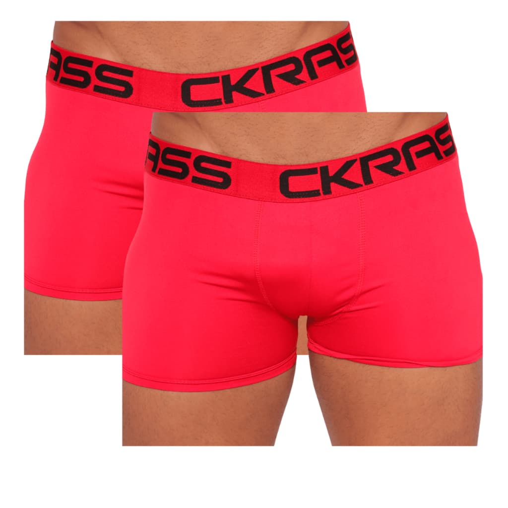 kit 2 Cuecas Box Boxer Microfibra Masculina Lisa Adulto Cor Sortida