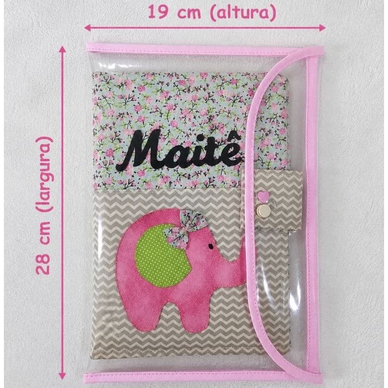 Capa para caderneta de vacinas e documentos Protetor para caderneta de vacinas