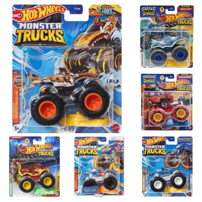 Carrinho Hot Wheels Monster Trucks Mattel Escala 1:64 FYJ44