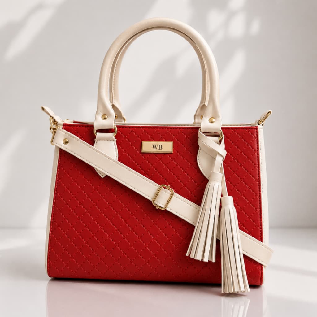 Bolsa Feminina Bicolor Moderna Tote Média Espaçosa Compacta Dia A dia Alça De Mão Resistente Sintético