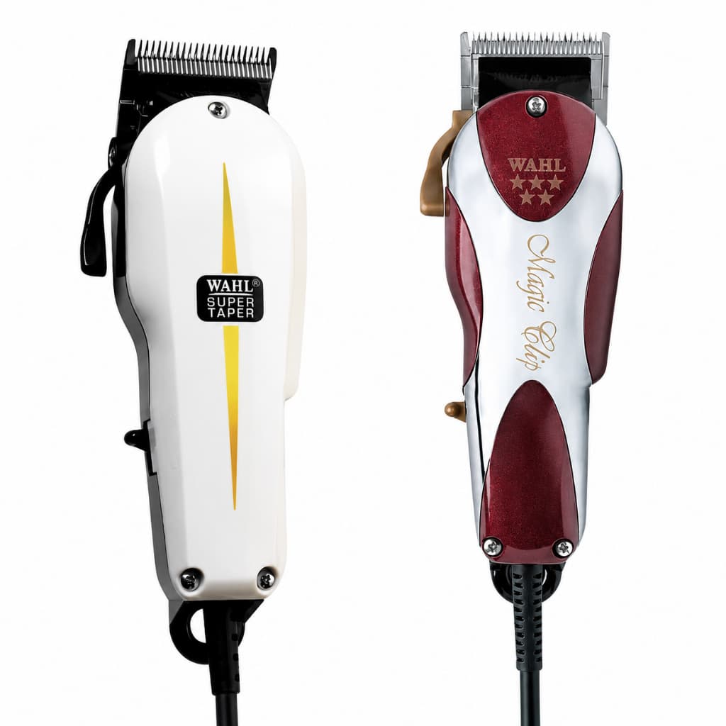 Kit Máquinas Wahl Super Taper + Magic Clip Profissional, Motor V5000/V9000, Fade Original