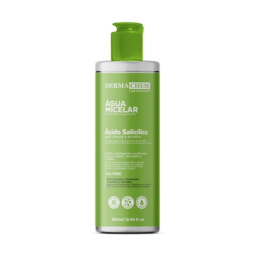 Água Micelar Ácido Salicílico Pele Oleosa 250ml Dermachem