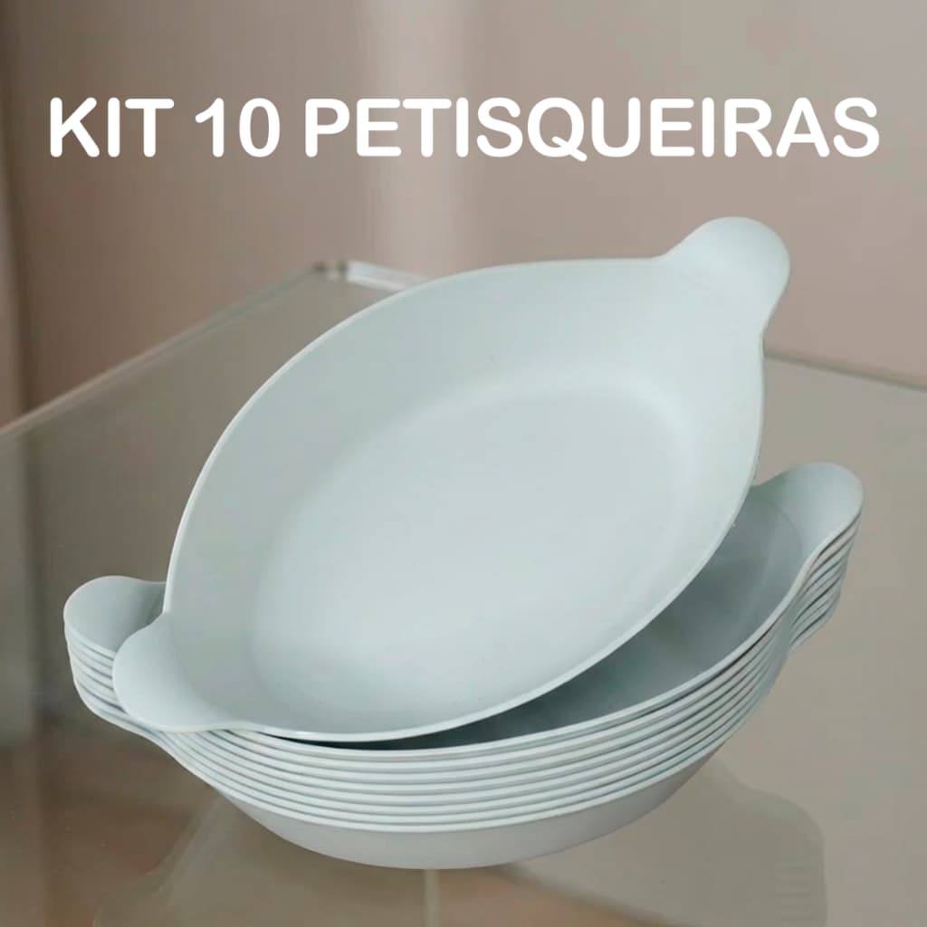 Kit 10 Petisqueira Barquinha Canoa Petiscos Churrasco Festa Frios Para Servir Amendoim Caldo Branca - Kaziva