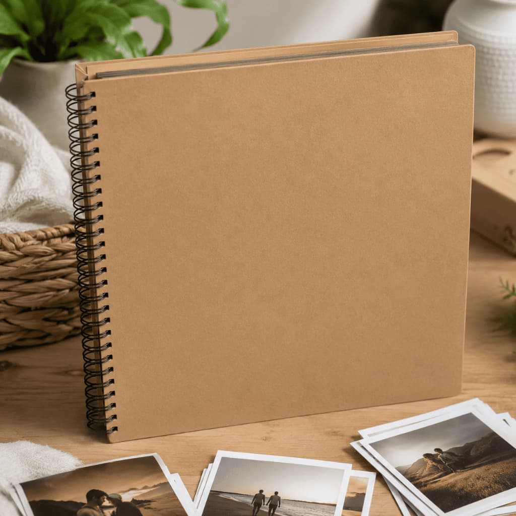 Álbum De Foto Kraft 33x32 Scrapbook Caderno Assinatura 15 Anos Casamento Viagens