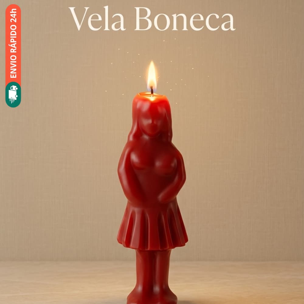 Vela Magia Boneca Mulher Ritual Amor Amarração Simpatia Forma Feminina Parafina