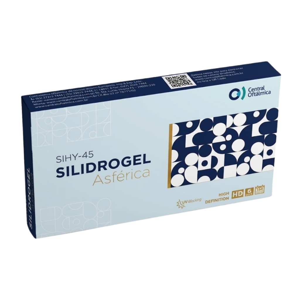 Lente De Contato Incolor Silidrogel Mensal
