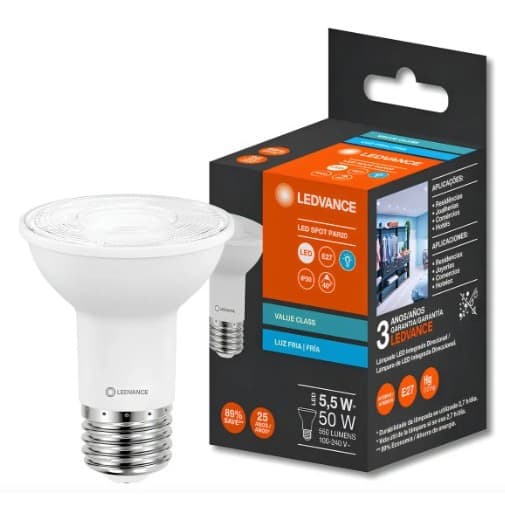 Lampada Led Par20 5,5w 550lm Ip20 Bivolt E27 Ledvance 4000k