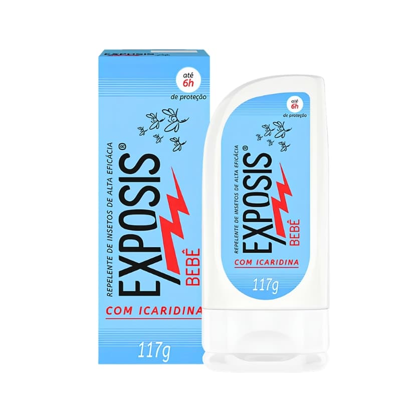 Repelente Gel Infantil Bebê Sem Perfume Exposis 117g
