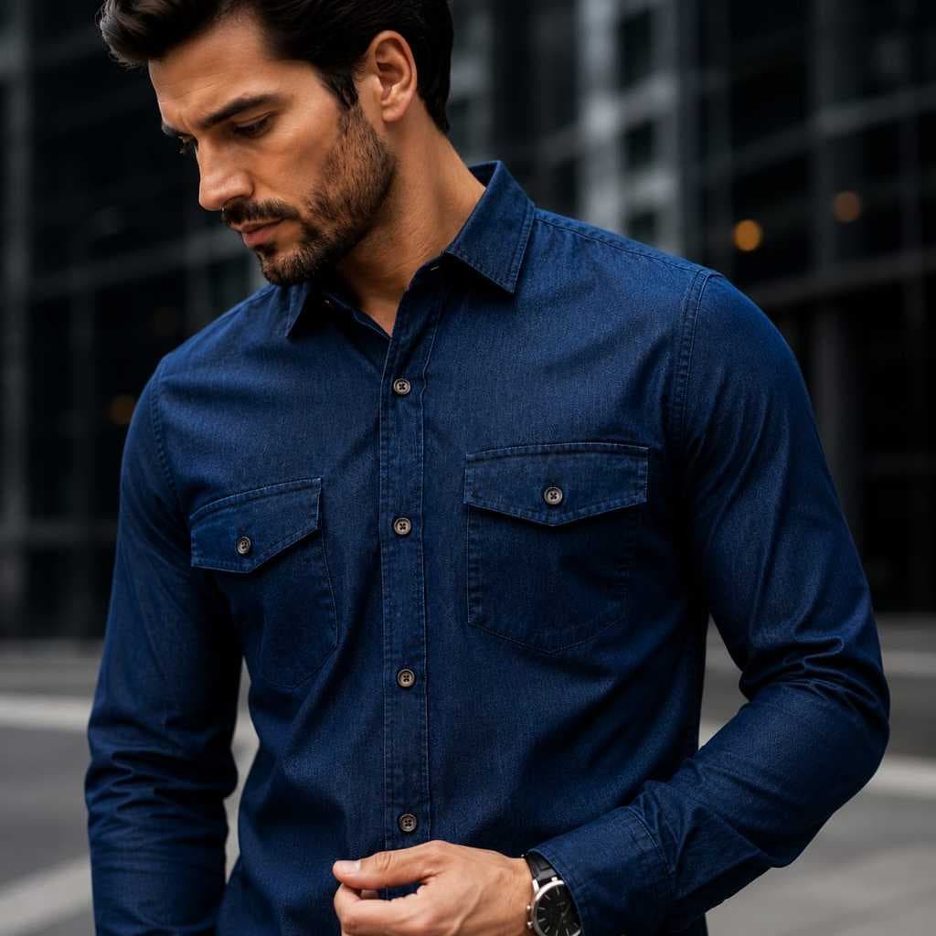 Camisa Social Dins Elegante Para Negócios Executivo Trabalho Escritório