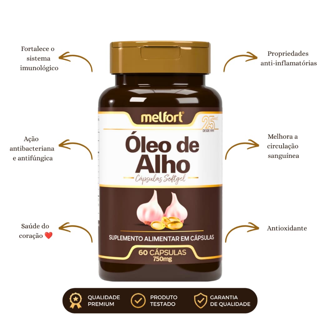 Óleo de Alho em Capsulas 750mg