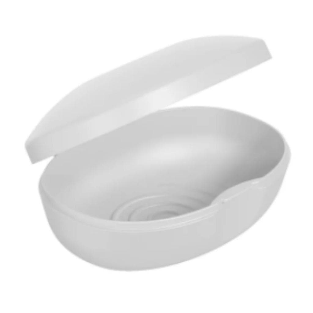 Porta Sabonete de Barra Saboneteira Plástica Branco Bolsa Ou
