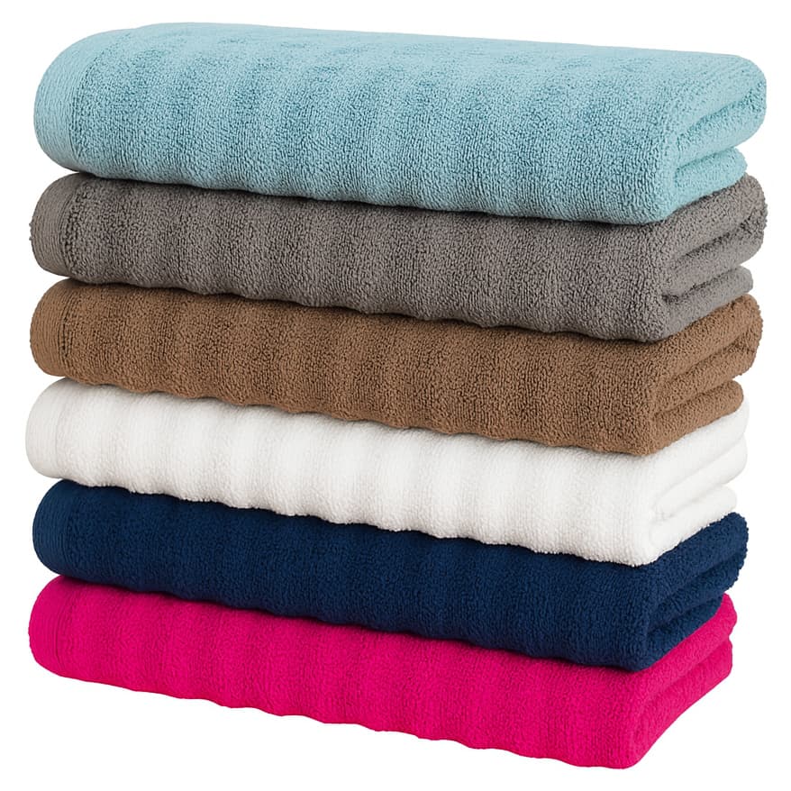 Kit 5 Toalha Banho Premium Fio Penteado 100% Algodão 70x1,45cm