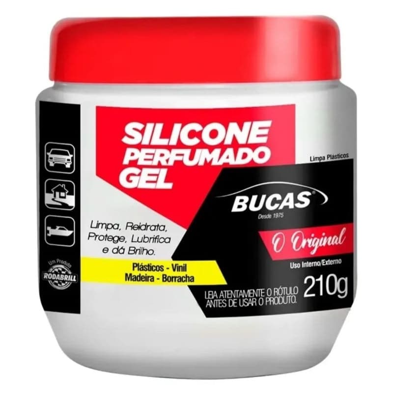 Silicone Automotivo Em Gel Rodabrill 210 gramas Multiuso Para Carros