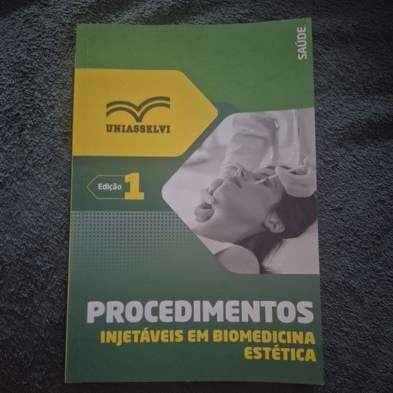 livro procedimentos injetáveis em biomedicina estética