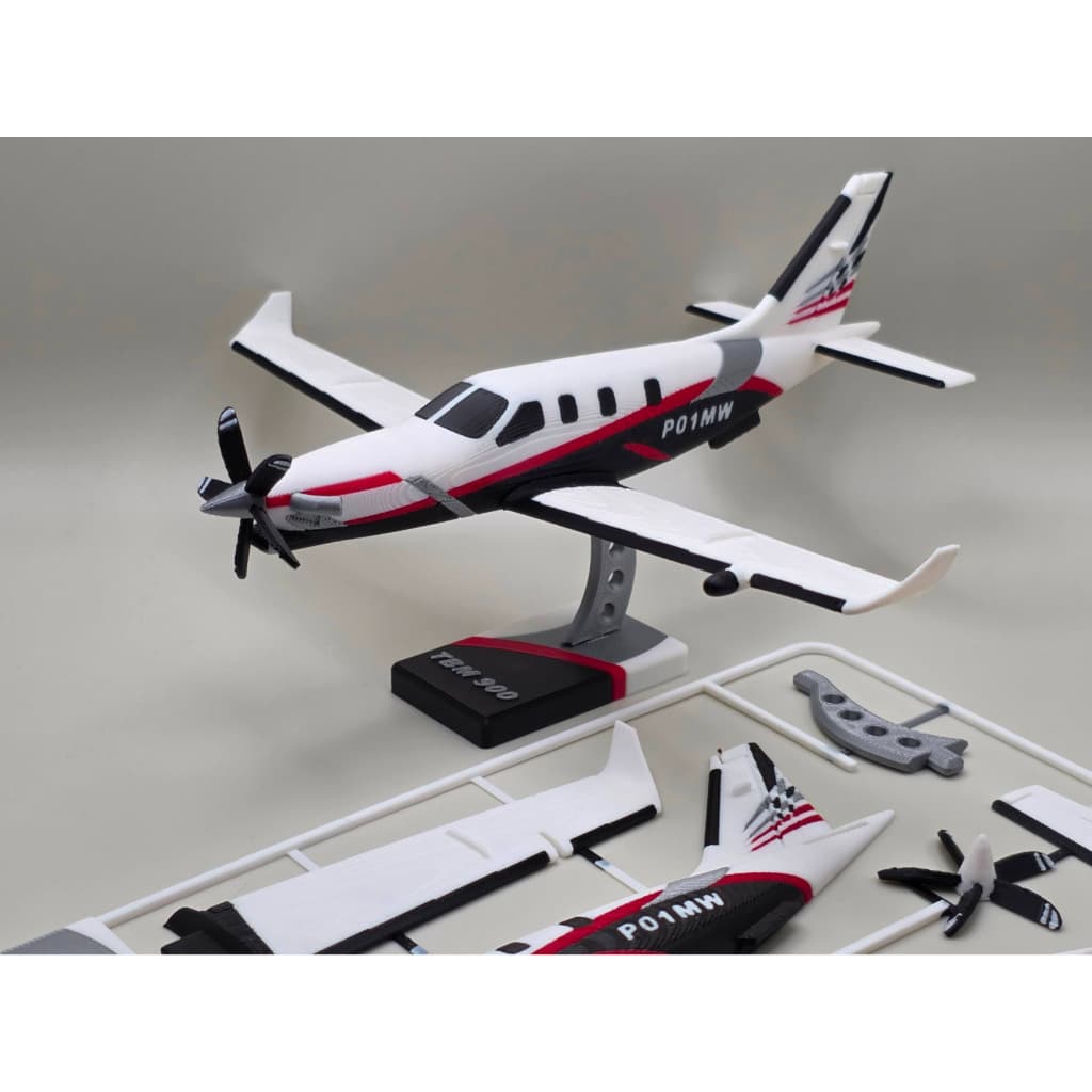 TBM 900 Kit de Montar avião kit card kit cartão - miniatura Colecionavel