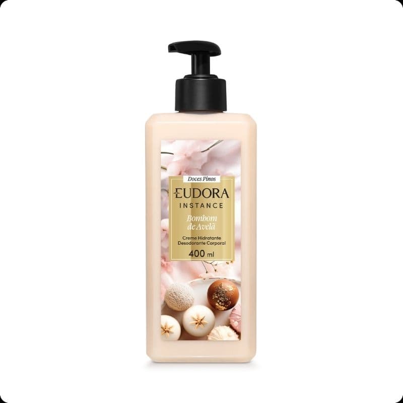 Creme Hidratante Desodorante Corporal Instance Bombom De Avelã 400Ml