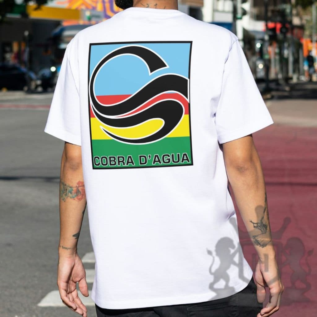 Camiseta Cobra d Agua Estampada Cores Reggae Camisa 100% Algodão Masculina Feminina