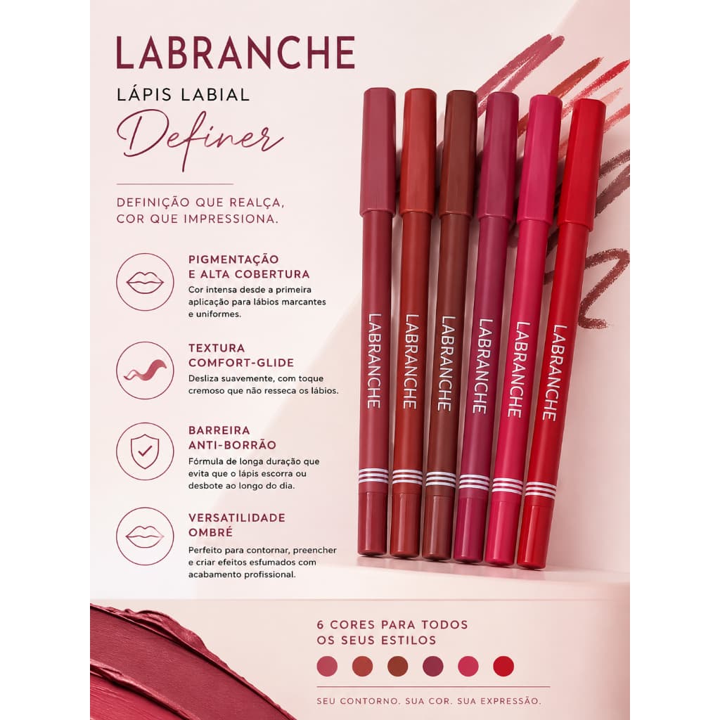 Lápis Labial Contorno Labranche Matte