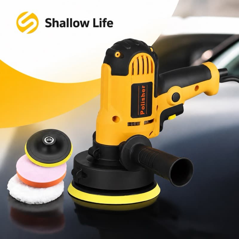Politriz Automotiva Elétrica 800W Rotativa Polidora Lixadeira com Kit de Espumas 110V