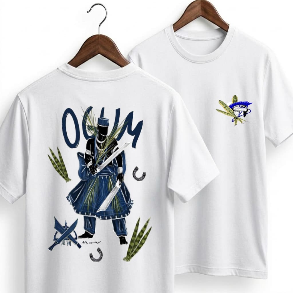 Camiseta Ogum Umbanda 100% Algodão Confortável Masculina Feminina