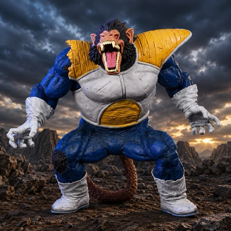 Vegeta Oozaru Action Figure Estatueta 30cm E 16Cm Dragon Ball Z Bandai
