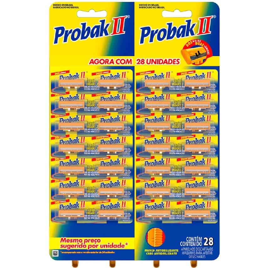 APARELHO DE BARBEAR PROBAK 2 C/ 28 UNIDADES.