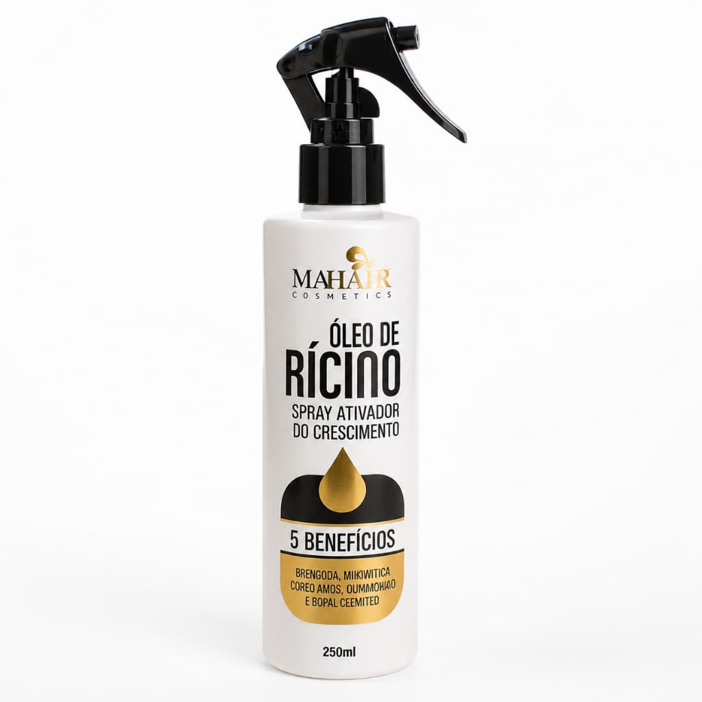 Spray de Cabelo Finalizador Multifuncional Protetor Térmico Óleo de Rícino Mahair - Promoção !