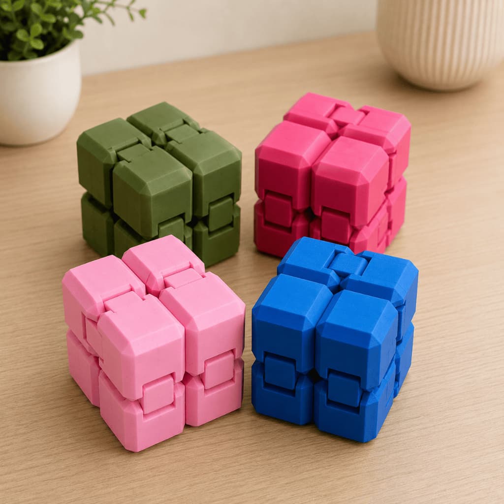 Cubo Infinito Sensorial Fidget Toy Anti Stress Ansiedade TDAH Autismo Foco Concentração