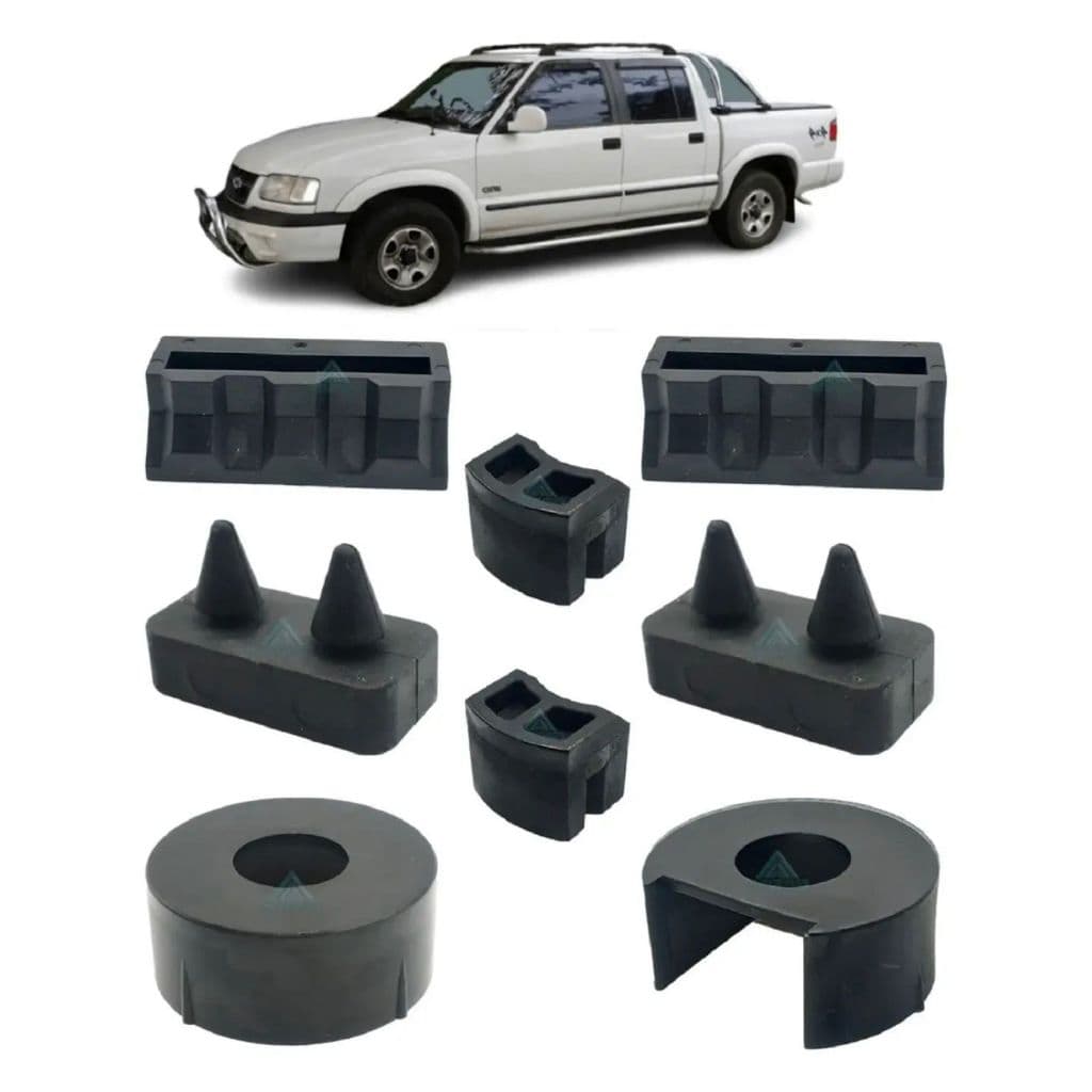 KIT REPARO DOBRADIÇA TAMPA TRASEIRA S10 1995-2011 8PÇS
