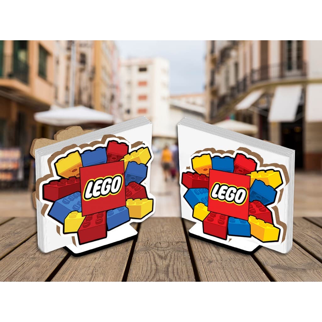 Kit 10 Centro de Mesa Porta Guardanapo Lego