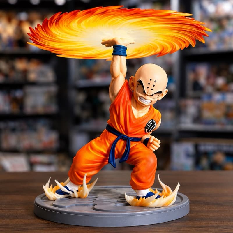 Action Figure Kuririn Kienzan 20Cm Dragon Ball Z Bola De Poder