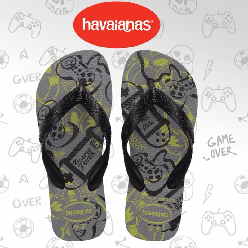 Chinelo Havaianas Infantil, Athletic Preto Cinza, Havaianas infantil