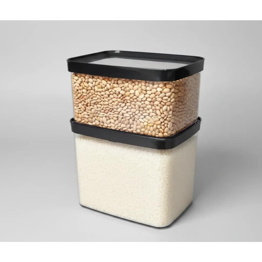 Kit 2 Potes Herméticos Para Arroz e Feijão - HELSIM
