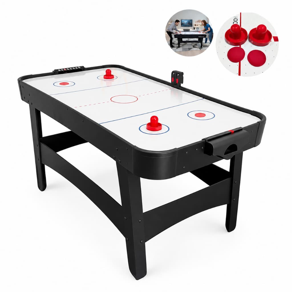Mesa de Air Hockey Ahead Sports com Placar Eletrônico Jogo de Ar Compacto para Casa e Lazer