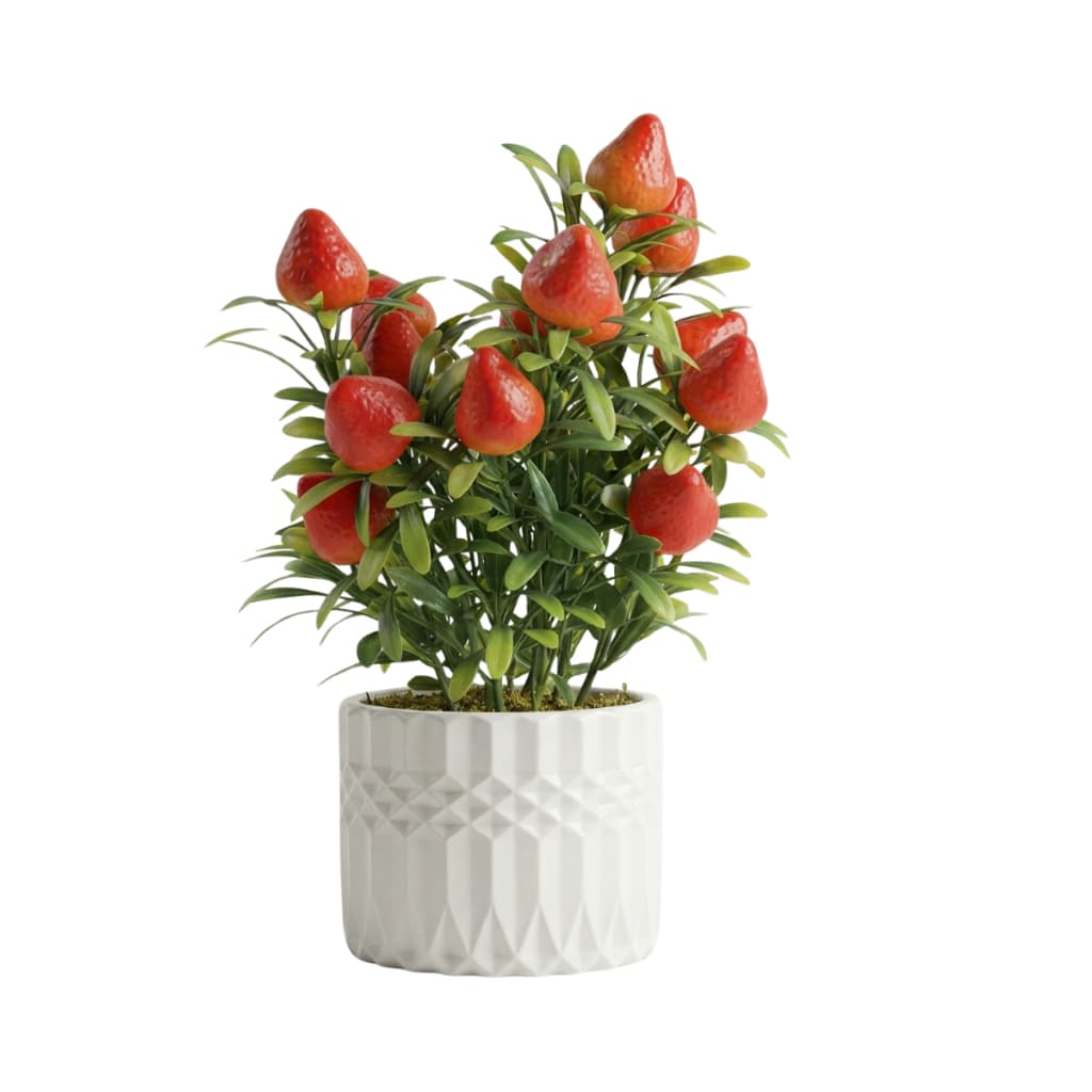 Planta Artificial Arranjo de Frutas Realistas Decoração