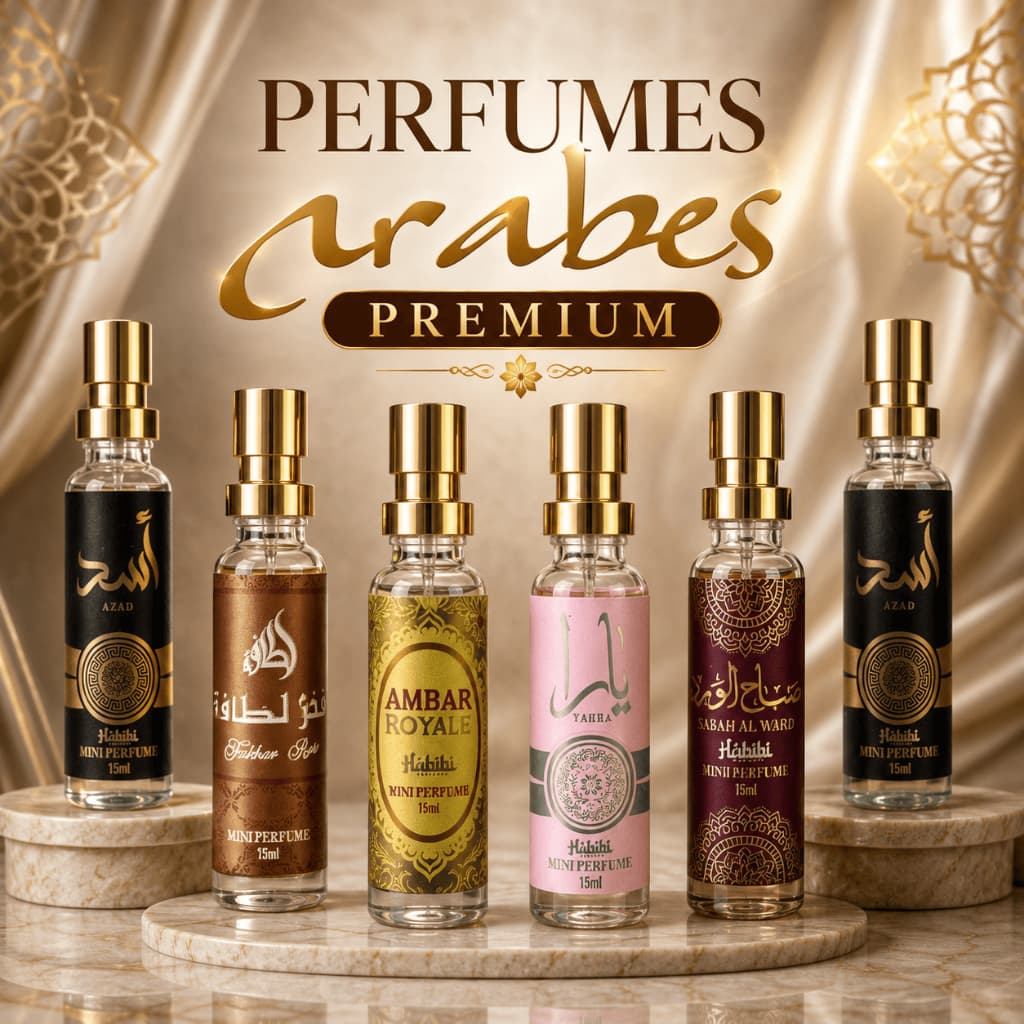 Perfume Árabe Premium 15ml Habibi Luxo Alta Fixação Duração Fragrância Elegante De Bolso