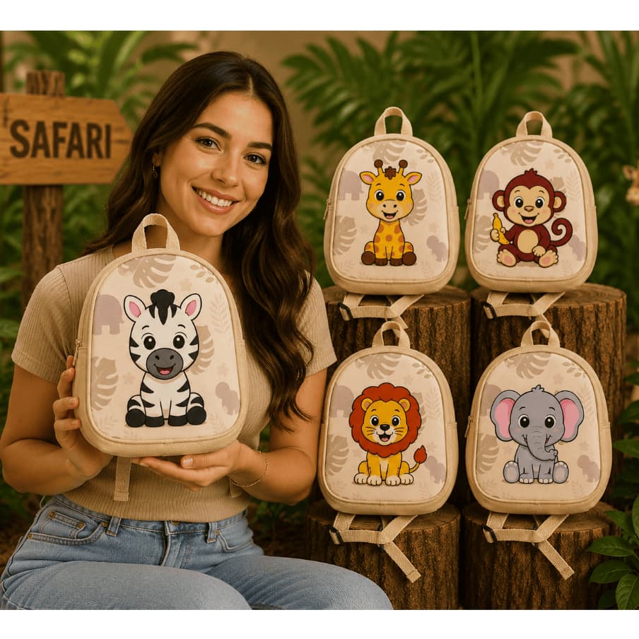 Mochila Safari para Aniversário Lembrancinhas kits 10/20/30 unidades