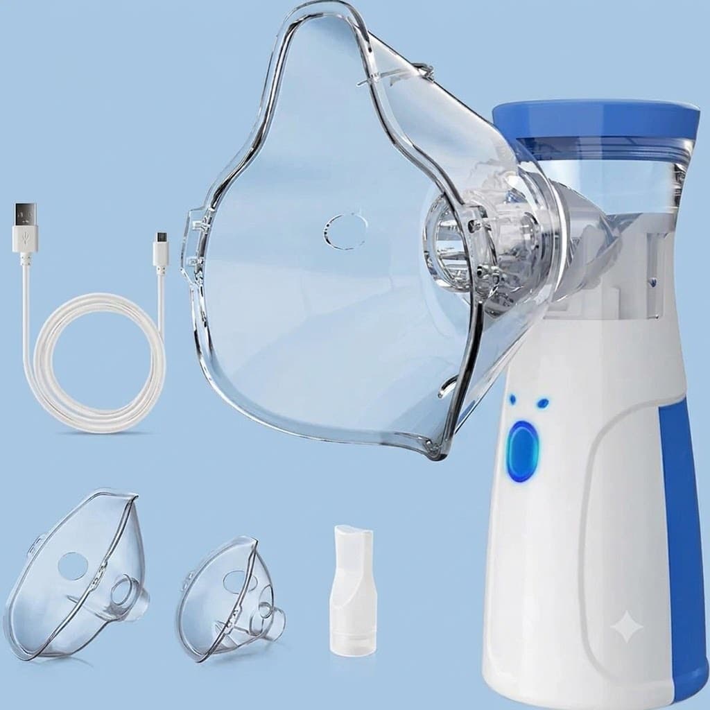 Nebulizador Inalador Ultrassonico Portatil Bivolt Silencioso Infantil Adulto
