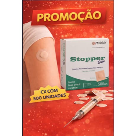 Curativo Adesivo Redondo Stopper Slim Bege C/500 - 1 Caixa
