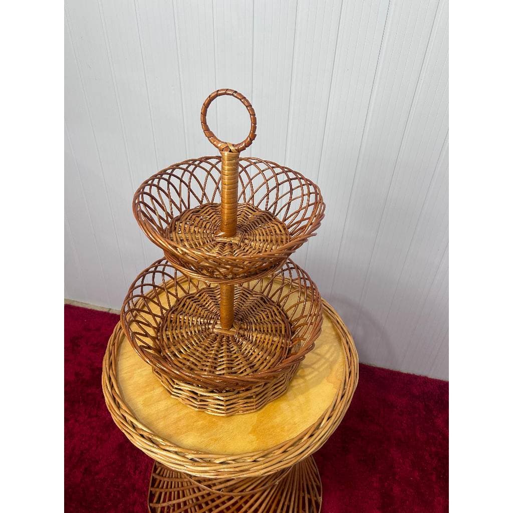 Fruteira de Mesa Rattan (2 Andares)