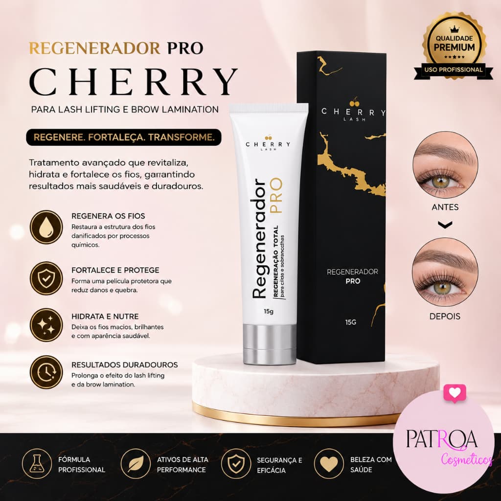 Regenerador Pro Cherry Para Lash Lifting Brow Lamination