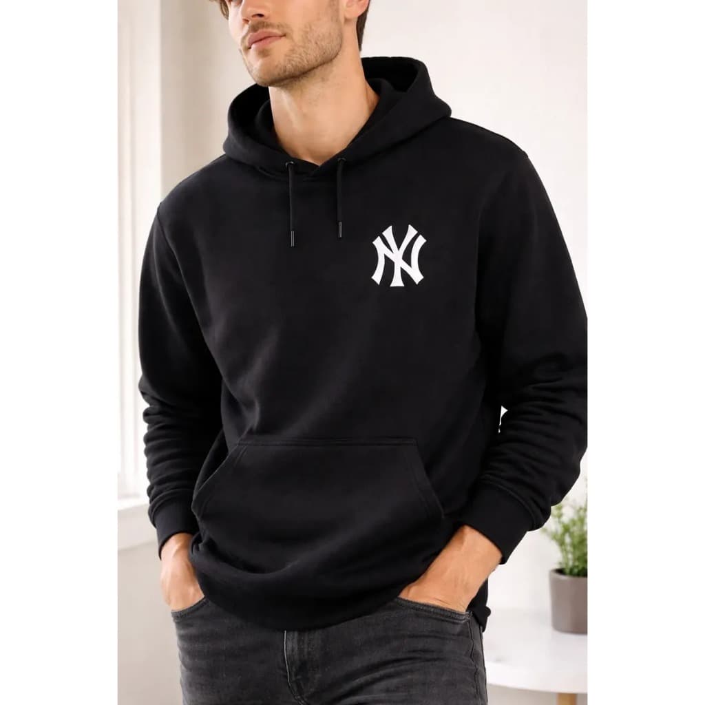 Blusa Moletom NY New York Unissex Canguru Flanelado