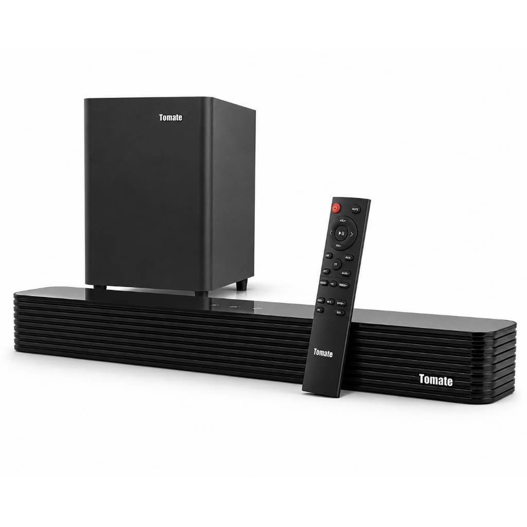Soundbar Home Theater Tomate MTS-2023 130W RMS 2.1 Bluetooth Com Subwoofer